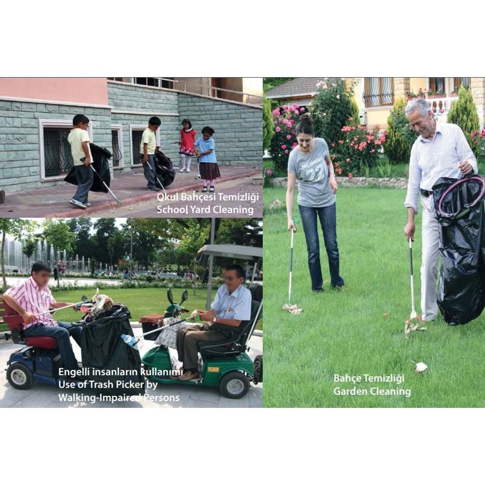 Yengeç Çöp Toplama Aparatı 92 cm, Yıldız Uçlu